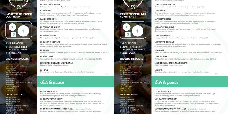 ES Café Menu