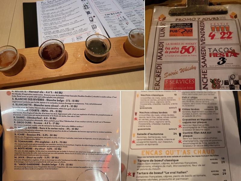 La Boite à Malt - Microbrasserie / Resto-Pub Menu