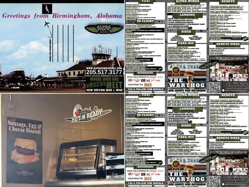 Alpha Charlie Grill Menu