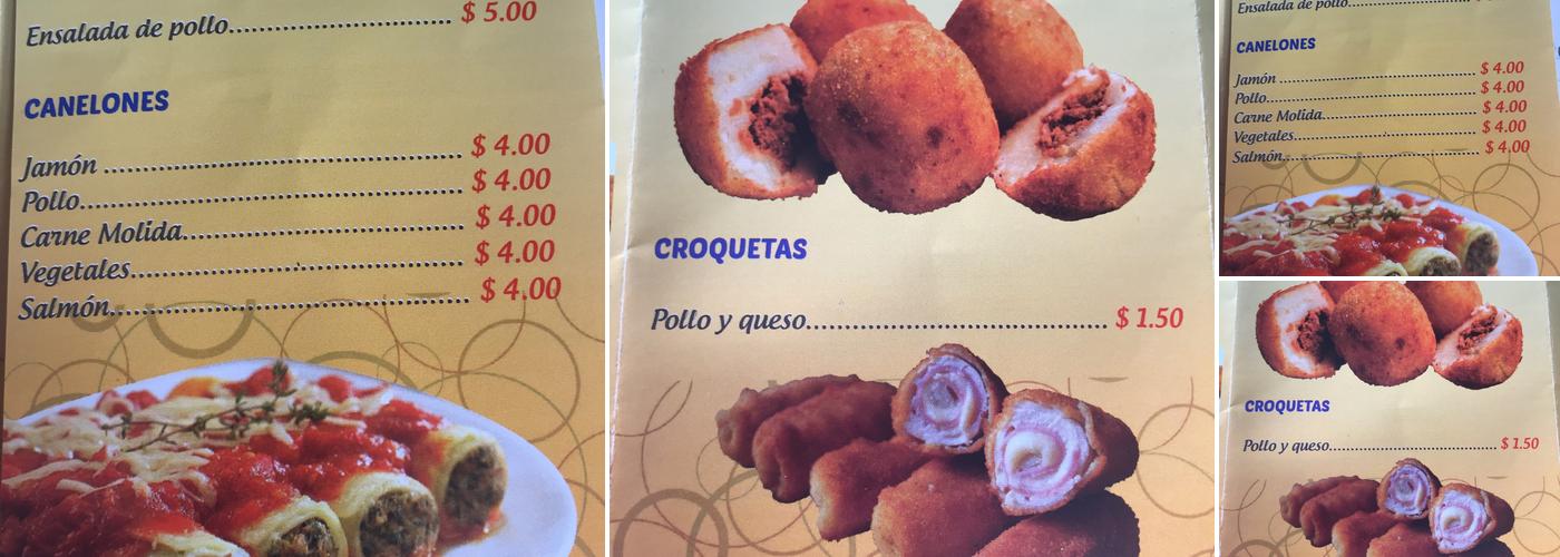 Antojitos Cafe Menu