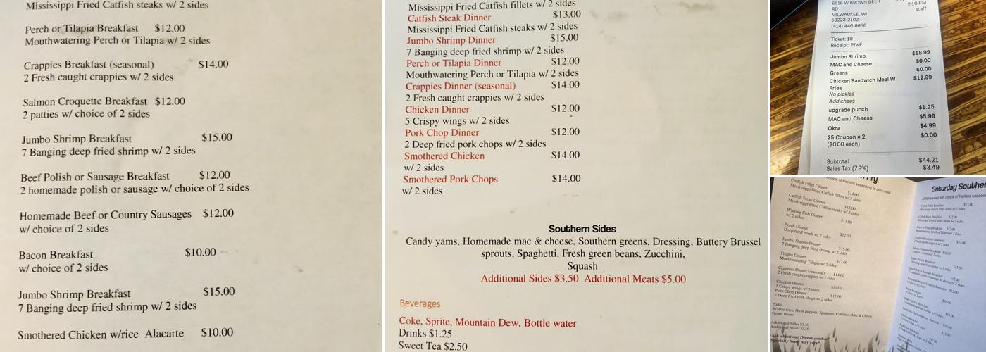 Perkins Boyz On Tha Grill Menu