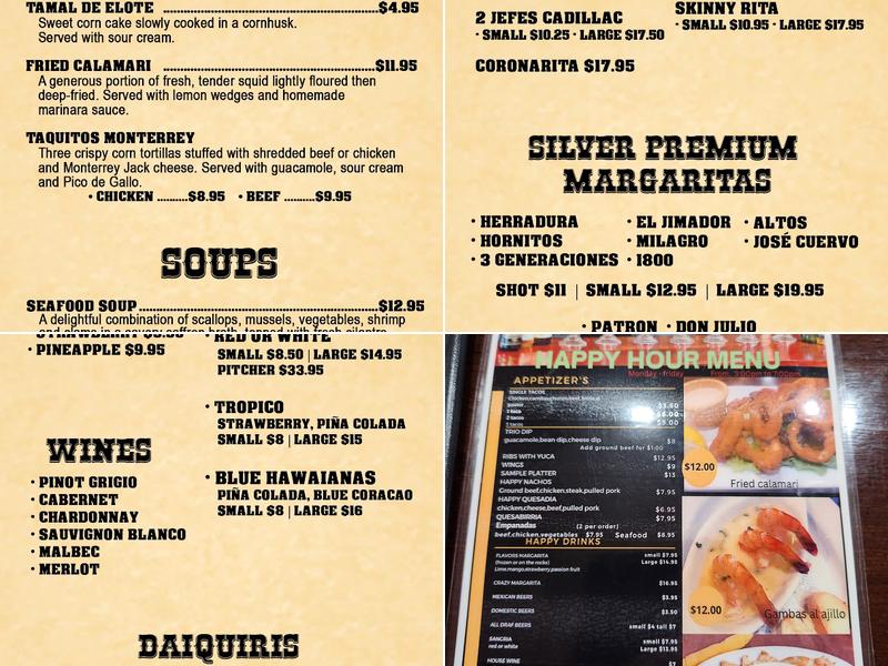 2 Jefes Tex- Mex Menu