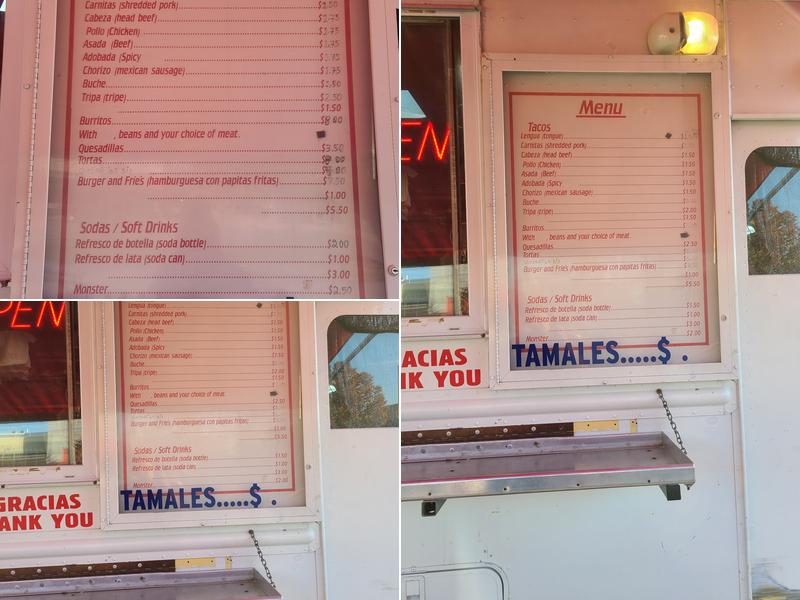 Taqueria La Esperanza Menu