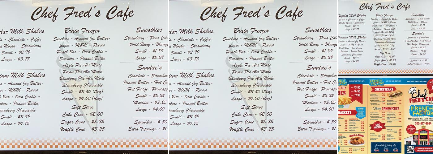 Pineapple Express / E.S. Hydro Menu