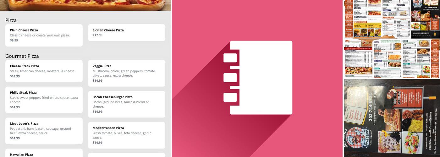 Mama Mia pizza and grill Menu