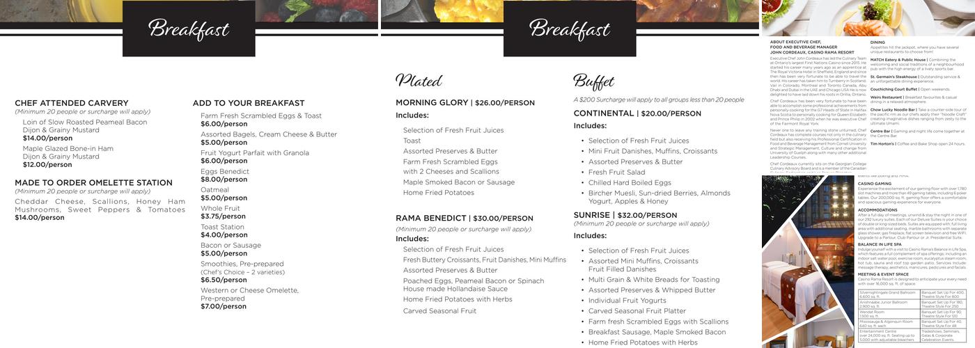 Firestarter Lounge Menu