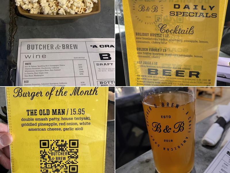 Butcher & Brew Halcyon Menu