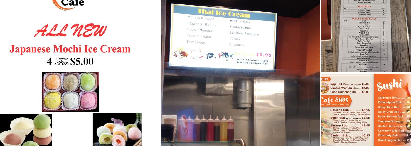 123 Cafe Menu