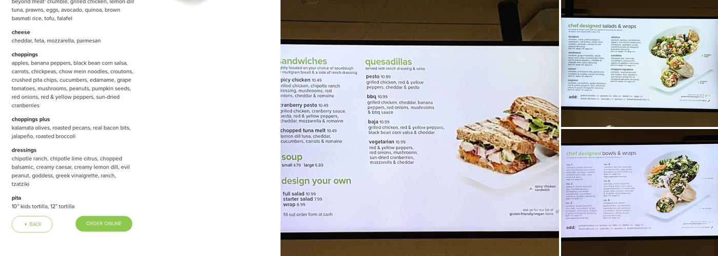 The Chopped Leaf Menu