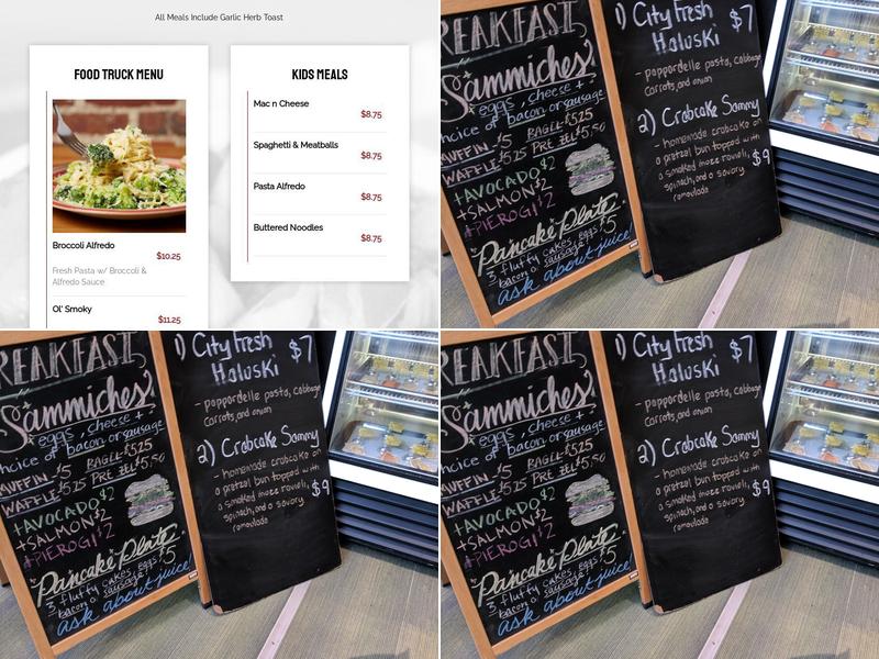 CFP CAFE Menu