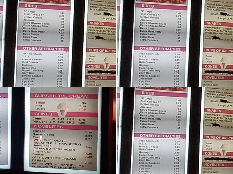 Dixie Queen Menu