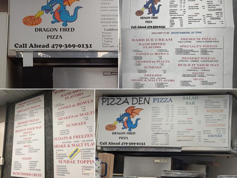 Pizza Den Menu