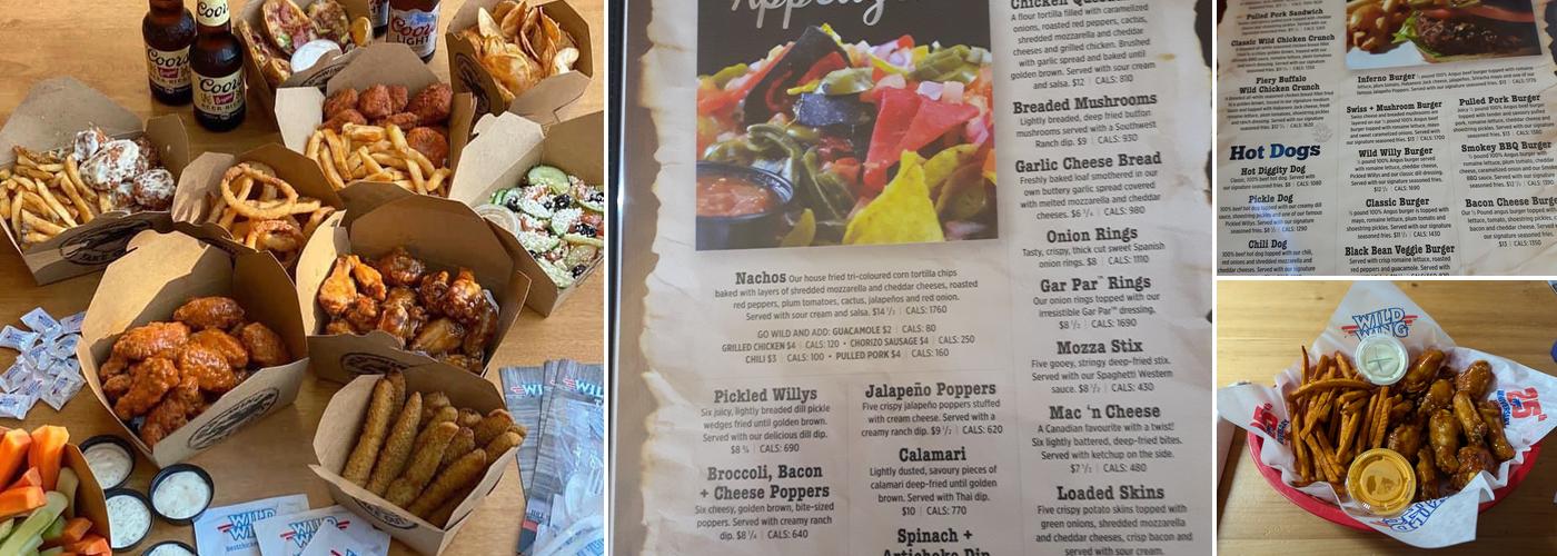 Wild Wing Menu
