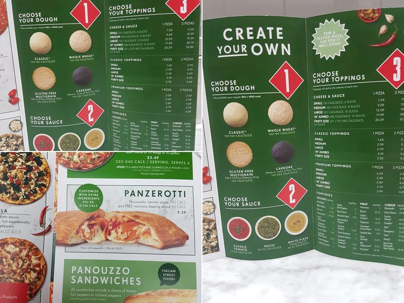 Pizza Nova Menu