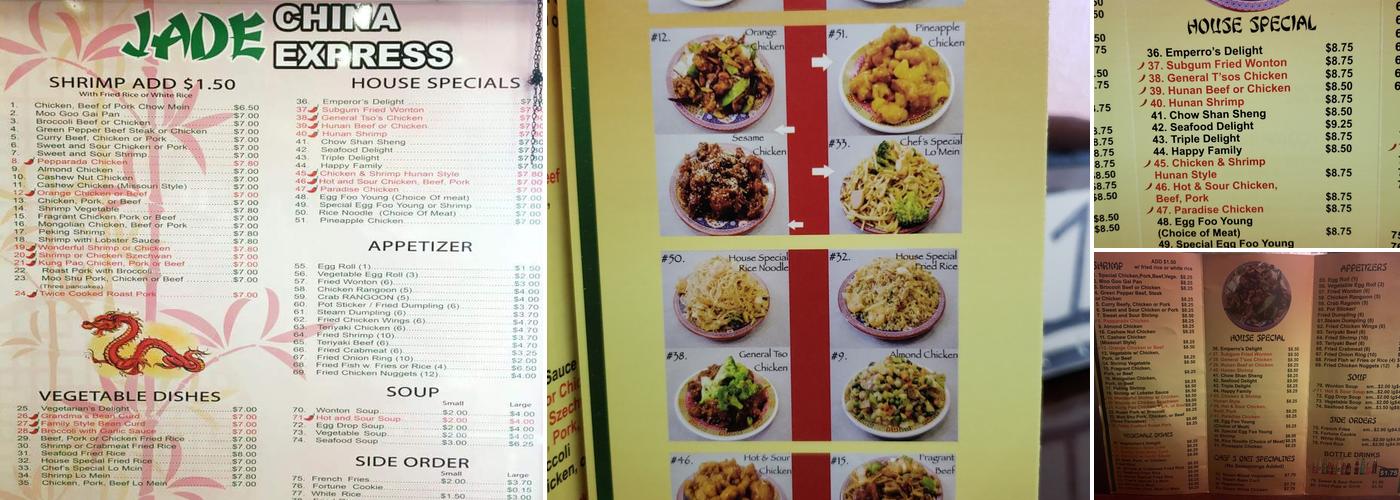 China Express Menu