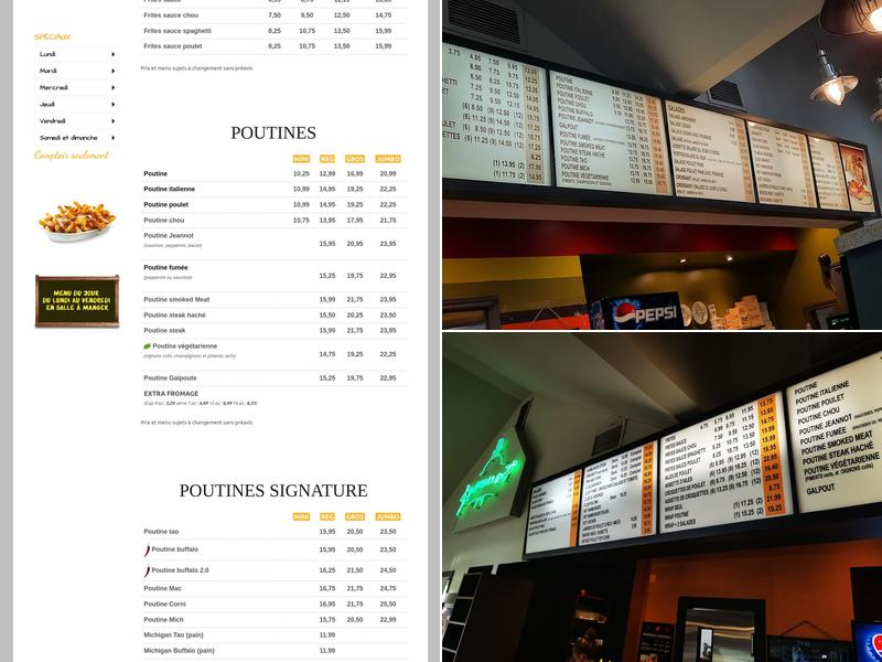 Restaurant Jeannot Menu