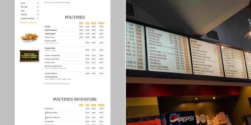 Restaurant Jeannot Menu