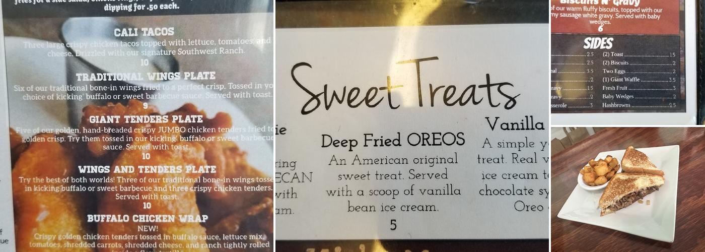 Uncle John's Diner Menu