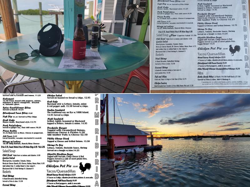 Dockside Boot Key Harbor Menu