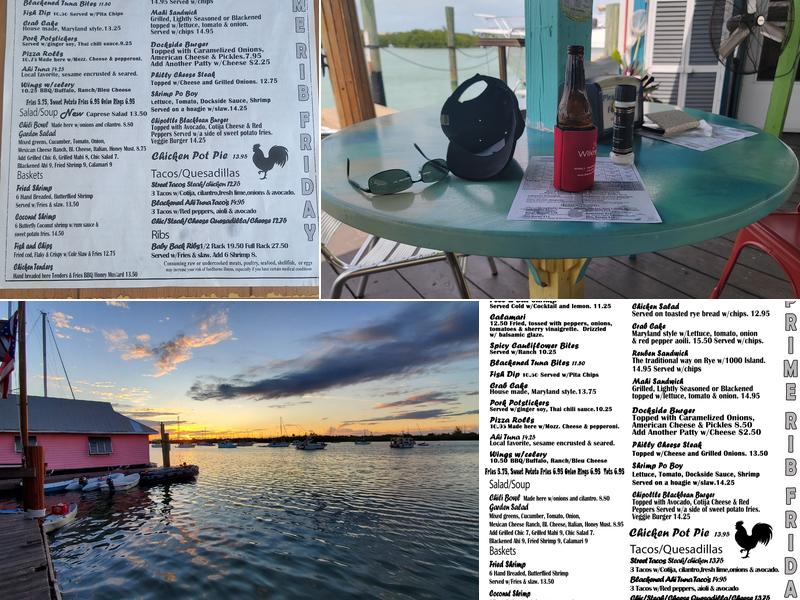 Dockside Boot Key Harbor Menu