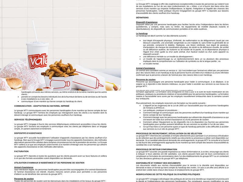 Valentine Menu