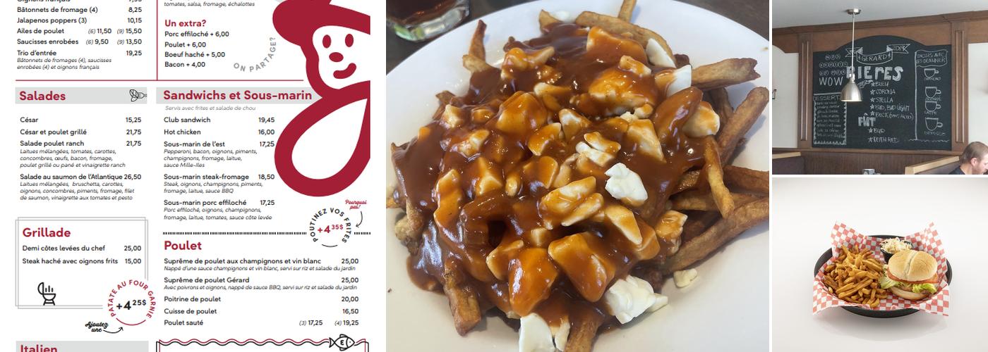 Restaurant Chez Gerard Menu