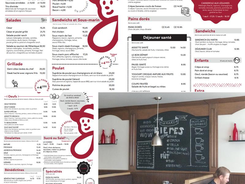 Restaurant Chez Gerard Menu