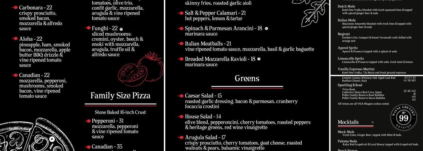 ELEVEN01 Taphouse + Kitchen Menu