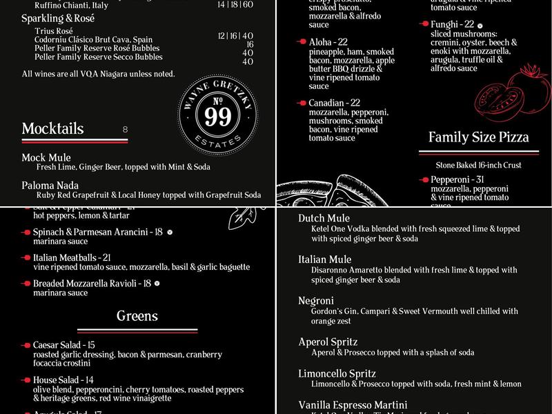ELEVEN01 Taphouse + Kitchen Menu