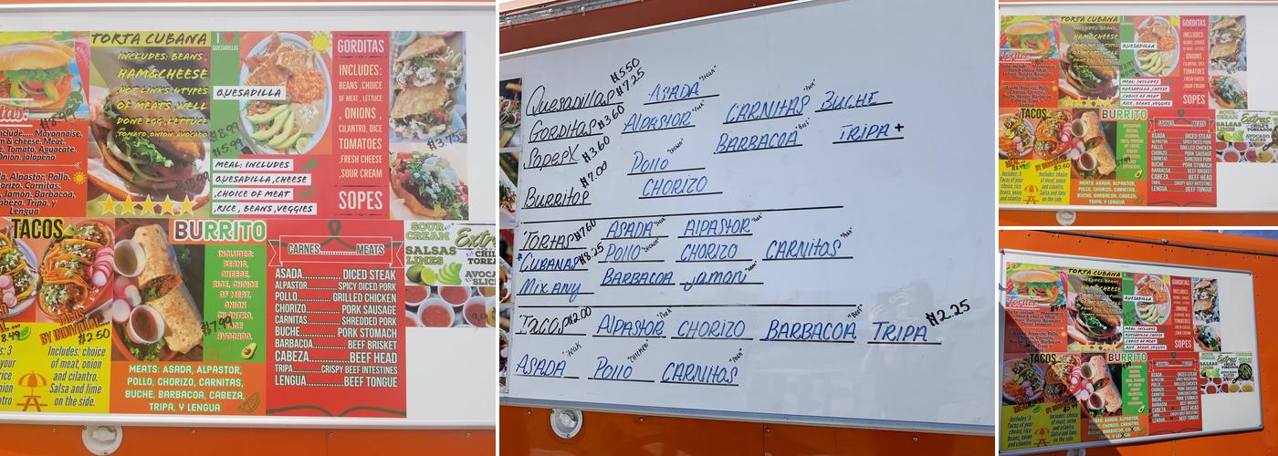 The Angel’s Place Menu