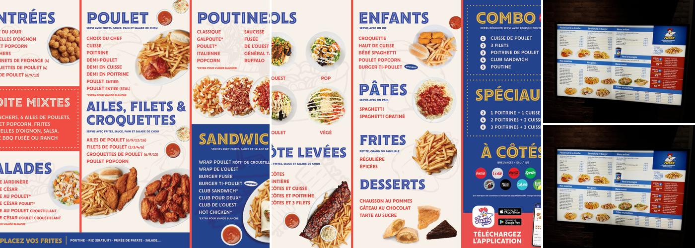 Rôtisseries Fusée Menu