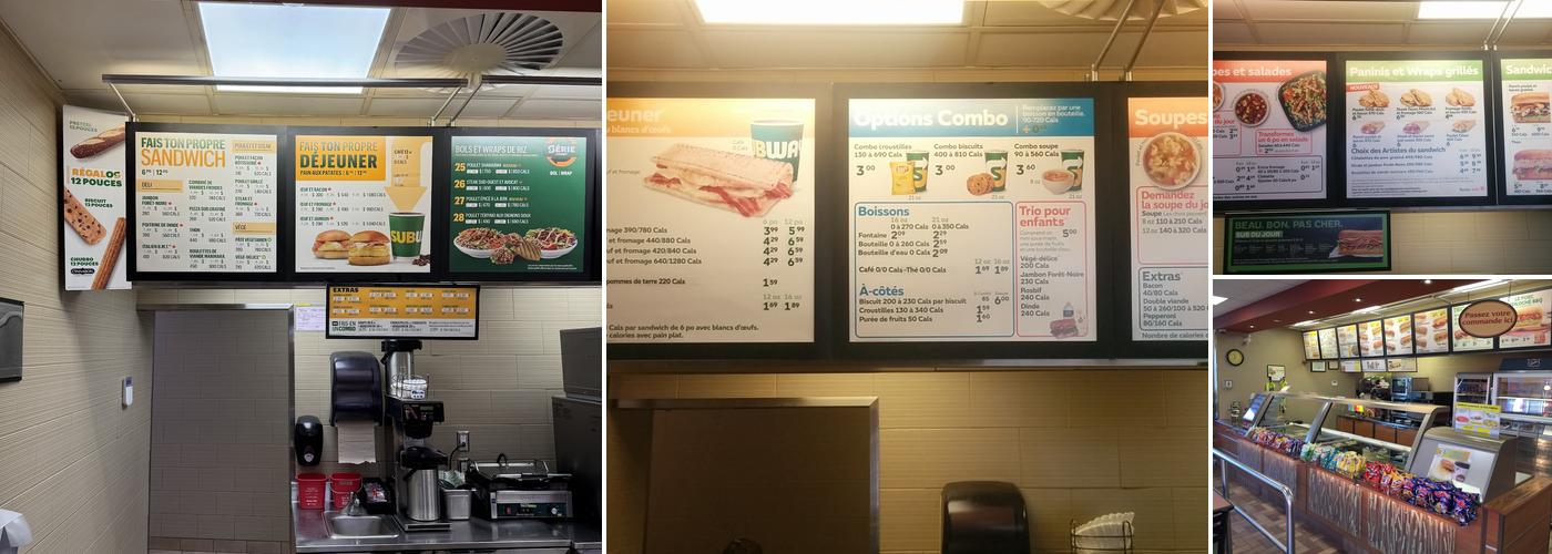 Subway Menu