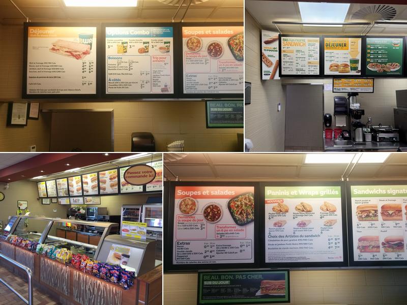 Subway Menu