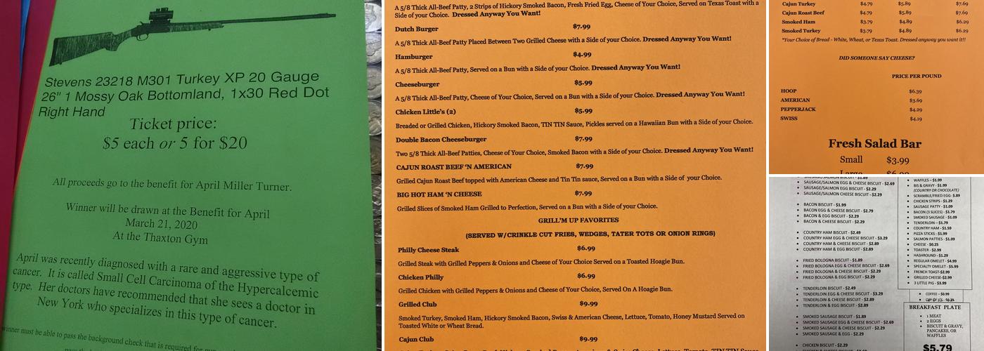 Tin Nickel & Catering Menu