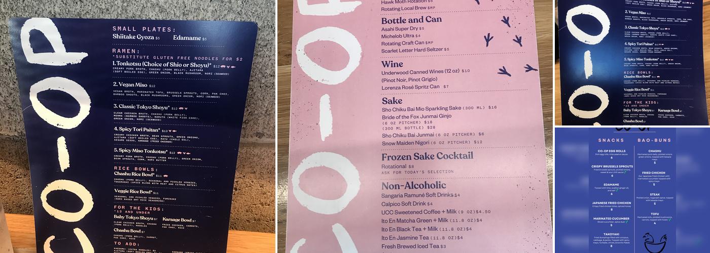 CO-OP Menu