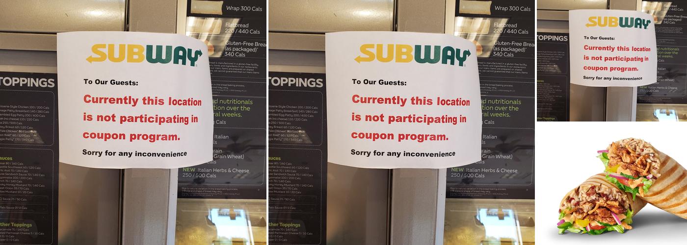 Subway Menu