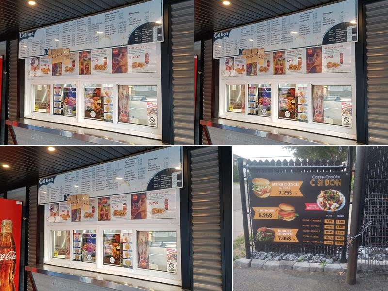 Restaurant C'Si Bon Menu