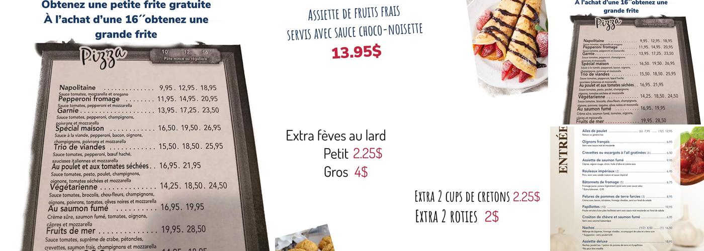 Restaurant le boulevard chez Karine Menu