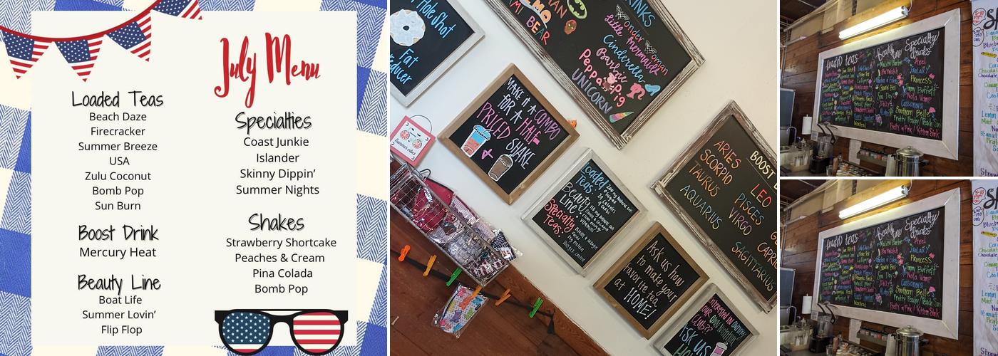 Byhalia Nutrition Shack Menu