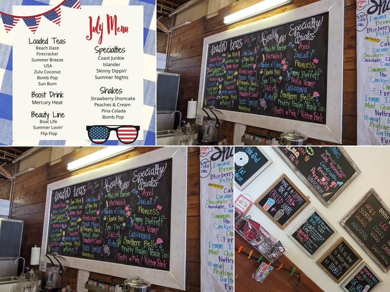 Byhalia Nutrition Shack Menu