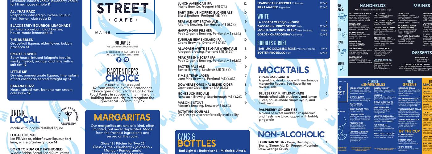 The Annex - by Side Street Cafe Menu