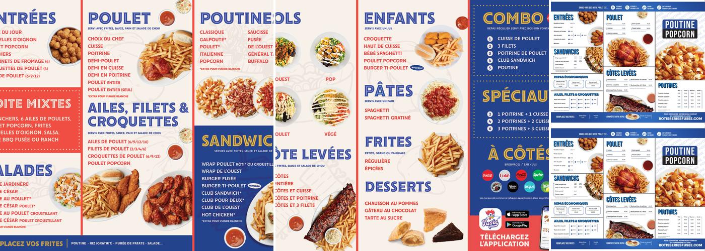 Rôtisseries Fusée Menu