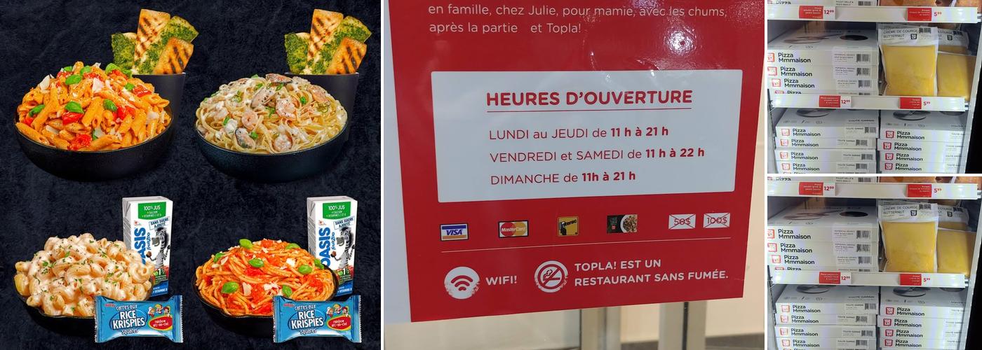 Topla! Blainville Menu