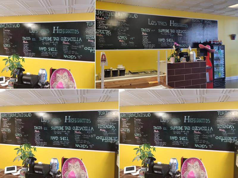 Los Tres Hermanitos Menu