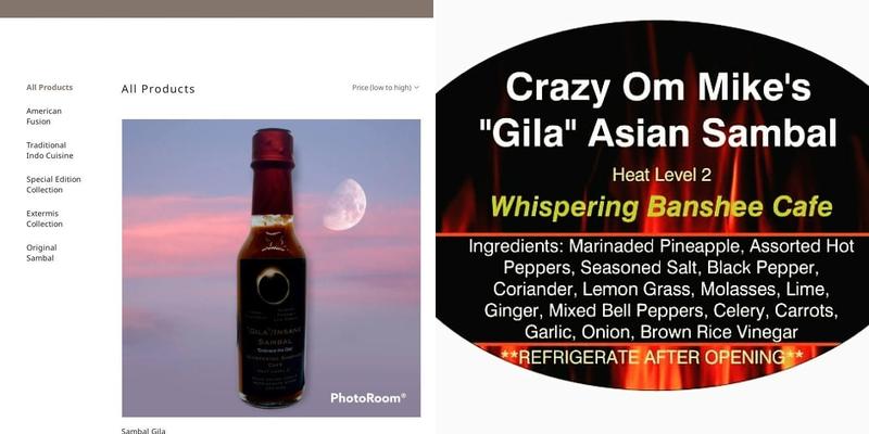 Whispering Banshee Cafe Menu