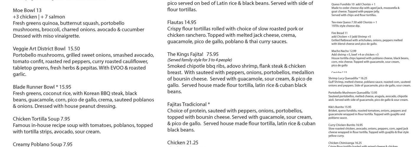 Table Mesa + R&D Table Menu