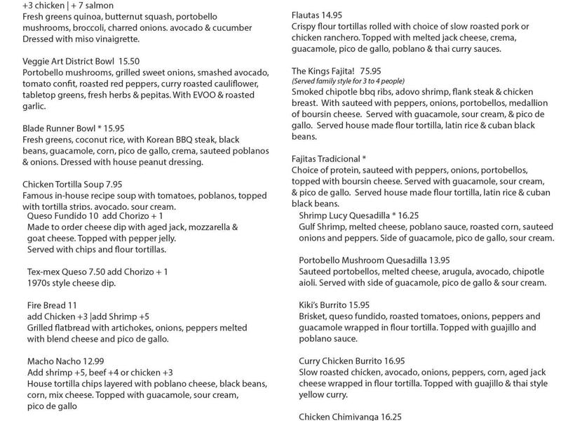 Table Mesa + R&D Table Menu