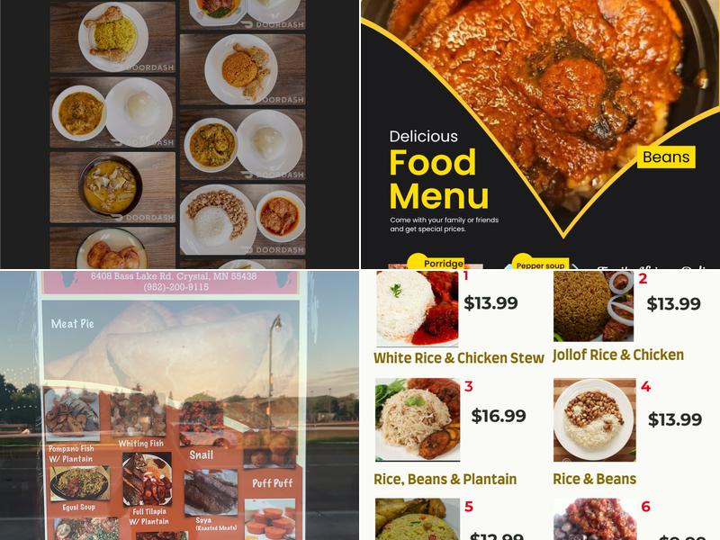 Toni’s African Deli Menu