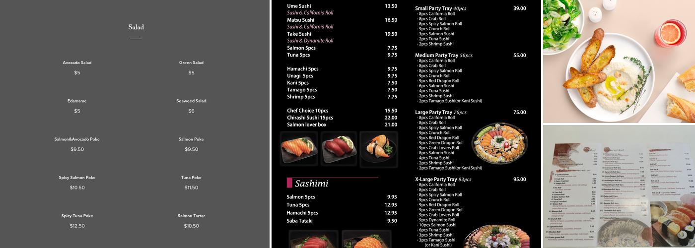 Chef Martin’s Sushi House Menu