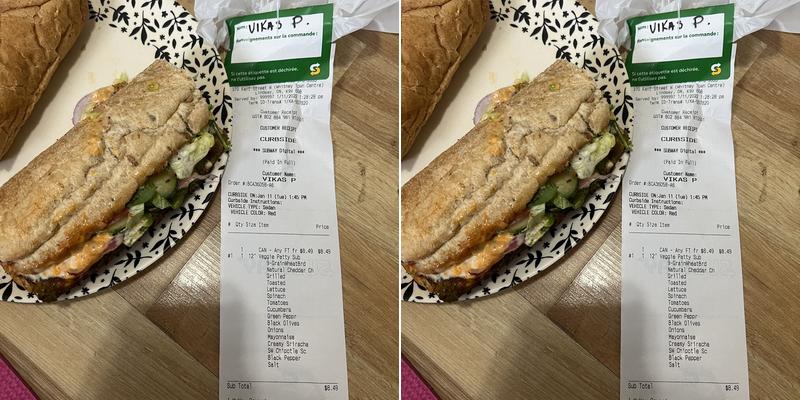 Subway Menu